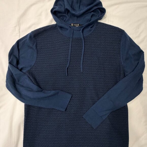 Smartwool Men's navy wool-blend pullover hoodie, XL, great condition. - Picture 2 of 8